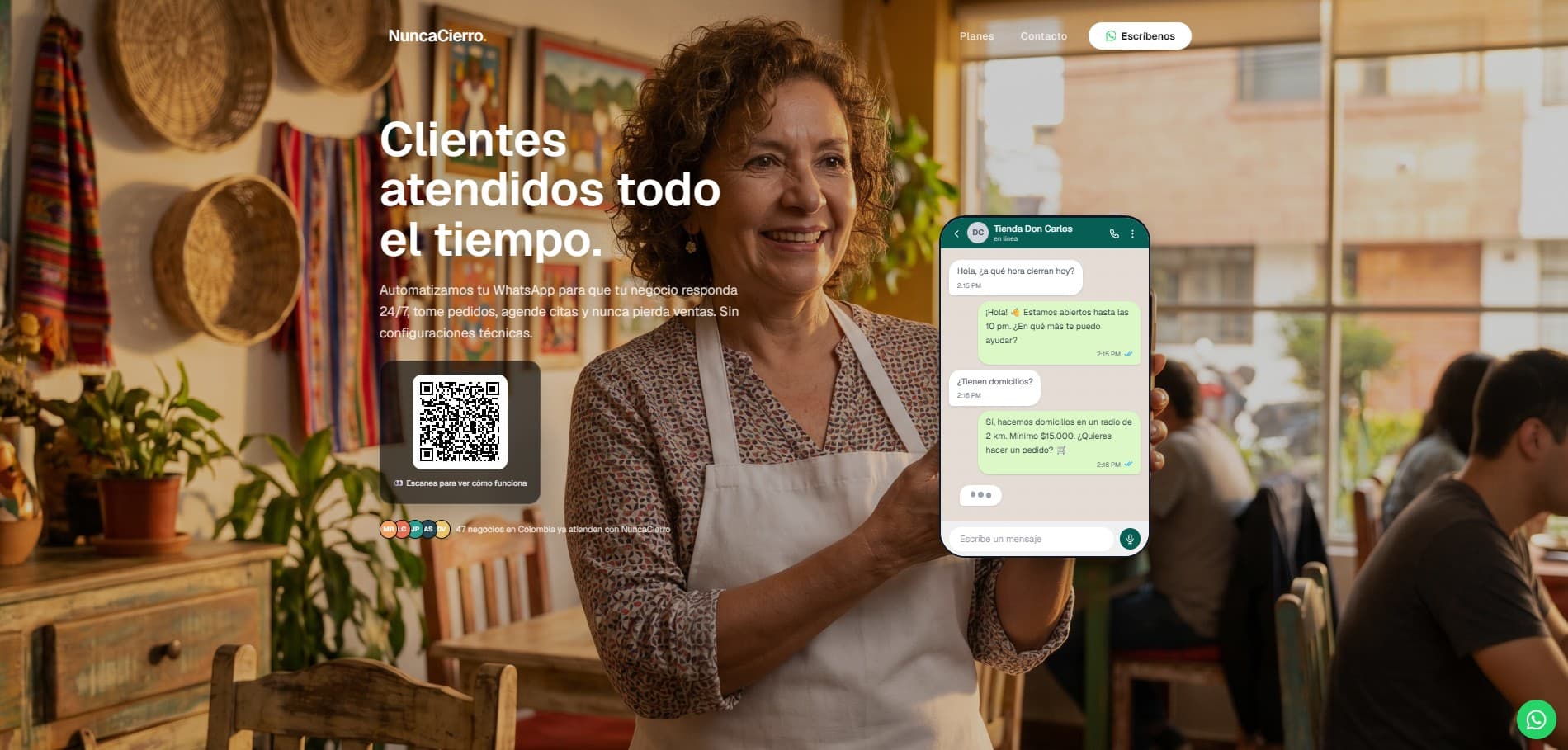 Vista previa del proyecto NUNCA CIERRO