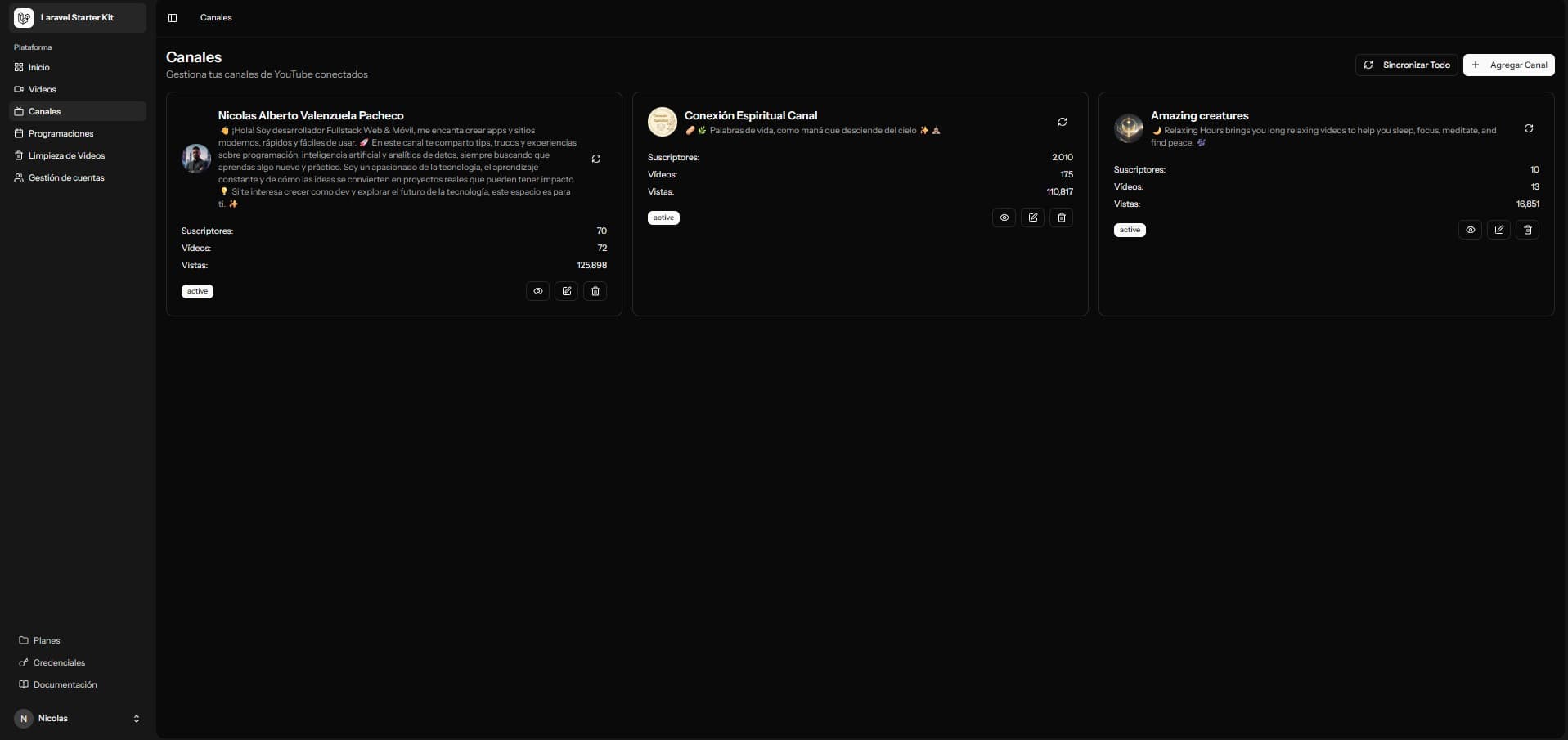 Vista previa del proyecto Video Programador